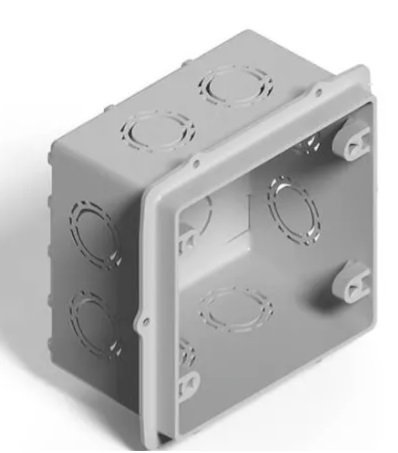 CAJA CUADRADA 10X10 GENROD PVC OREJA PVC 02223PGLH